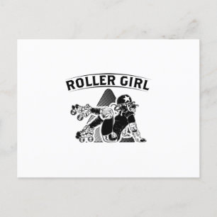 Roller Derby Girl   Inline-Skater-Geschenkideen Postkarte