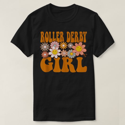 Roller Derby Girl Skater Jammer Blocker Hobbyist T-Shirt (Design vorne)