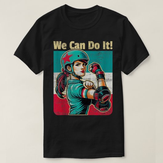 Roller Derby Girls kann es Roller Derby 1 T-Shirt (Design vorne)