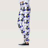 Roller Derby Heart (blau) Leggings (Links)