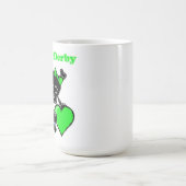 Roller Derby Heart (grün) Kaffeetasse (Mittel)