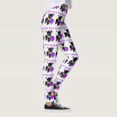 Roller Derby Heart (Lila) Leggings (Rechts)