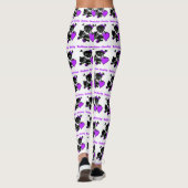 Roller Derby Heart (Lila) Leggings (Rückseite)