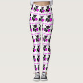 Roller Derby Heart (rosa) Leggings (Vorderseite)