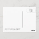 Roller Derby Jammer Postkarte (Rückseite)