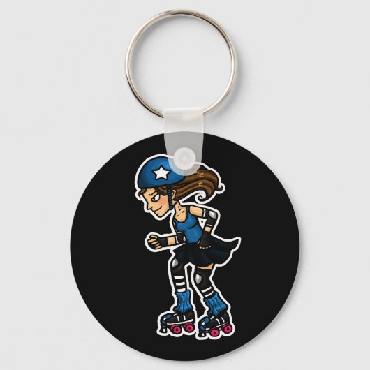 Roller Derby Jammer Schlüsselanhänger (Vorderseite)