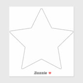 Roller Derby Jammer White Star Vinyl Aufkleber (Blatt)