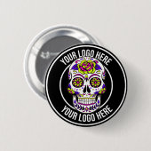 Roller Derby Kreis-Logo Button (Vorne & Hinten)
