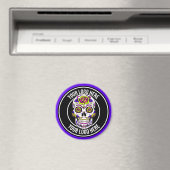 Roller Derby Logo Lila Schwarz Magnet (In Situ (Geschirrspüler))