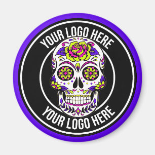 Roller Derby Logo Lila Schwarz Magnet