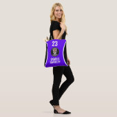 Roller Derby Logo Lila Schwarz Team Name Uniform Tasche (Am Model)