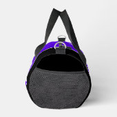 Roller Derby Logo Lila Schwarz Teamname Uniform Duffle Bag (Rechts)