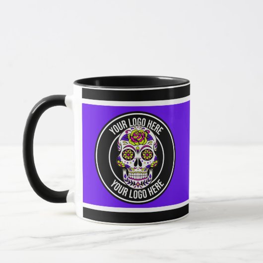 Roller Derby Logo Lila Schwarz Teamname Uniform Tasse (Links)