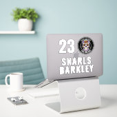 Roller Derby Logo White Team Name Helmet Aufkleber (Laptop auf Schreibtisch)