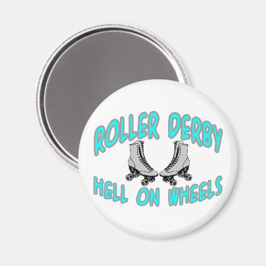 Roller Derby Magnet (Vorderseite/Rückseite)