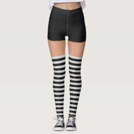Roller Derby Name Black Shorts Stricksocken Leggings