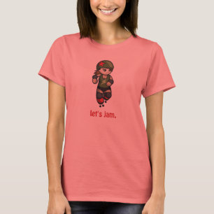 Roller Derby Niedlich Jammer T - Shirt