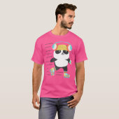 Roller Derby Panda Rollschuhfahren T-Shirt (Vorne ganz)