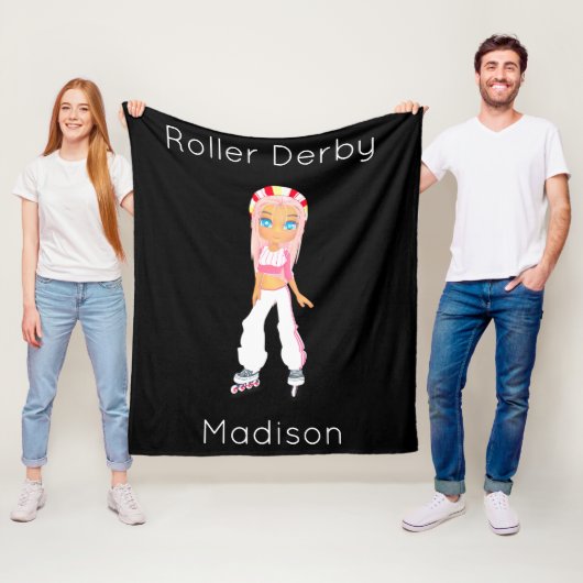 Roller Derby Personalisiert Fleece Blanket (Beispiel)