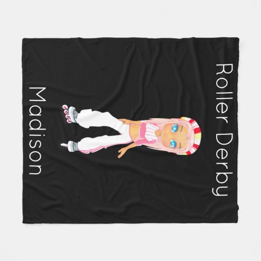Roller Derby Personalisiert Fleece Blanket (Vorderseite (Horizontal))