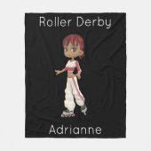 Roller Derby Personalisiert Fleece Blanket (Vorderseite)