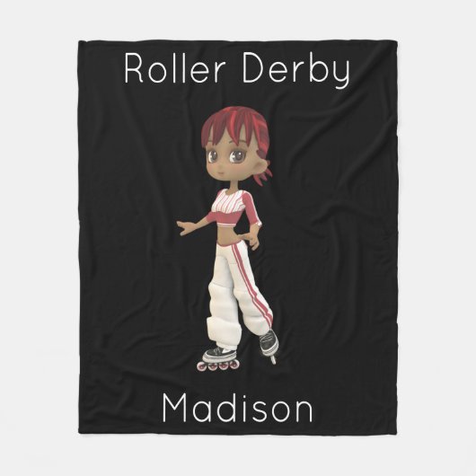 Roller Derby Personalisiert Fleece Blanket (Vorderseite)