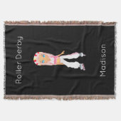 Roller Derby Personalisiert Throw Blanket Decke (Vorderseite)