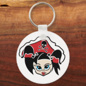 Roller derby Pirate Schlüsselkette Schlüsselanhänger (Vorderseite)