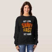 Roller Derby Player Skate Fast Skating Team 3 Sweatshirt (Vorne ganz)