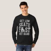 Roller Derby Player Skate Fast Skating Team 3 T-Shirt (Vorne ganz)