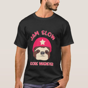 Roller Derby Player Slow Skaten Team T-Shirt