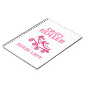 Roller Derby Player Sports Women Inline Skaten Notizblock (Linke Seite)