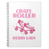 Roller Derby Player Sports Women Inline Skaten Notizblock (Vorderseite)