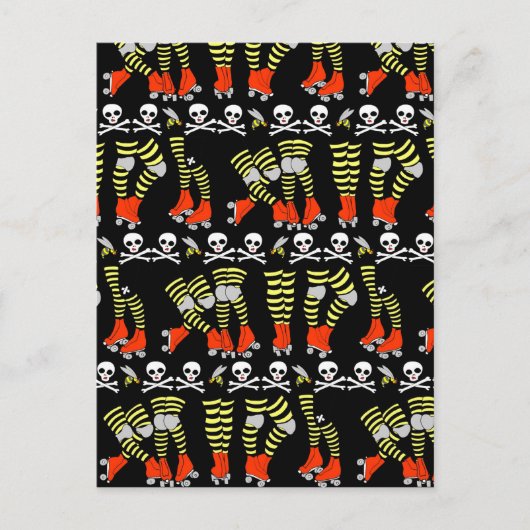 Roller Derby Postcard Postkarte (Vorderseite)