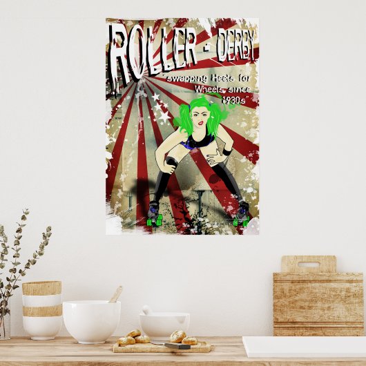 Roller Derby Poster (Küche)