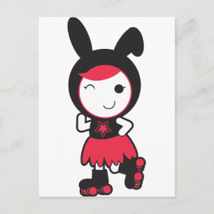 Roller Derby Postkarte