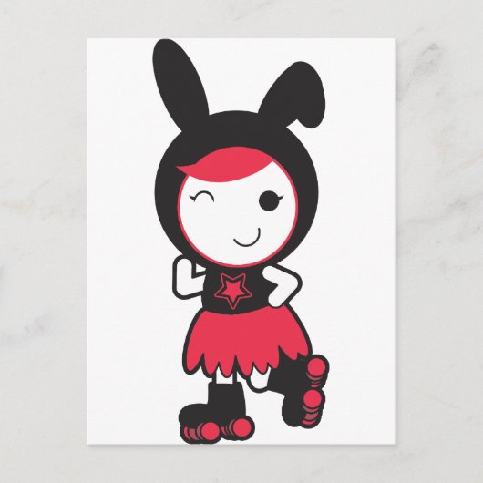 Roller Derby Postkarte (Vorderseite)