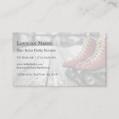 Roller Derby, Roller, Foto Business Card Visitenkarte (Rückseite)