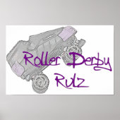 Roller Derby Rulz Poster (Vorne)