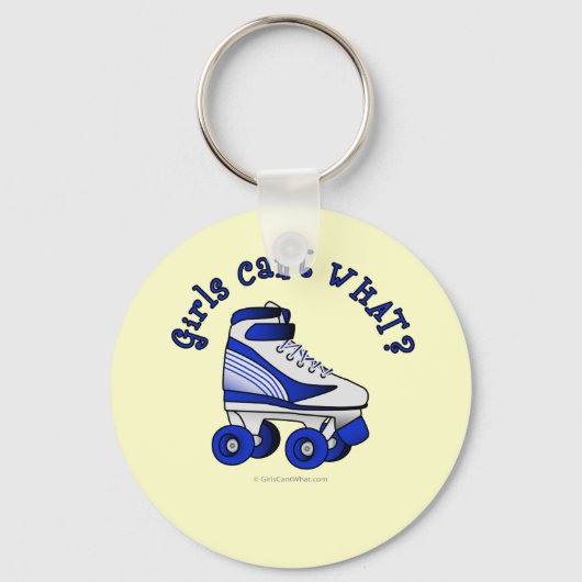 Roller Derby Skate - Blau Schlüsselanhänger (Vorderseite)