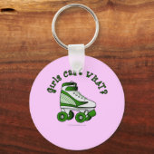Roller Derby Skate - Green Schlüsselanhänger (Vorderseite)