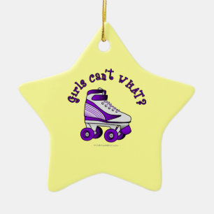 Roller Derby Skate - Lila Keramikornament