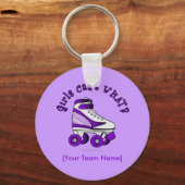 Roller Derby Skate - Lila Schlüsselanhänger (Vorderseite)