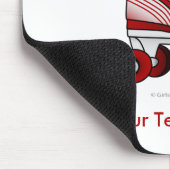 Roller Derby Skate - Rot Mousepad (Ecke)