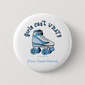 Roller Derby Skate - Sky Blue Button (Vorderseite)