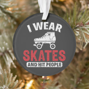 Roller Derby Skating Skate Skaterin Ornament
