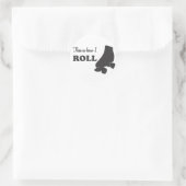 Roller Derby - So Roll ich Runder Aufkleber (Tasche)