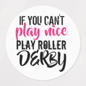 Roller Derby Stickers Etiketten (Design 1)