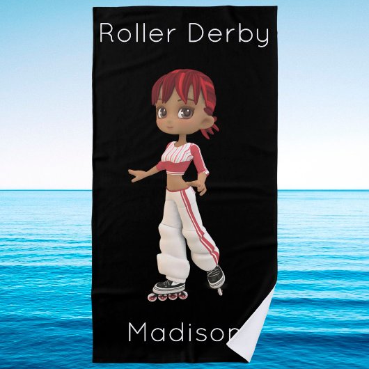 Roller Derby Strandtuch