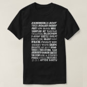 Roller Derby Terminology T-Shirt (Design vorne)
